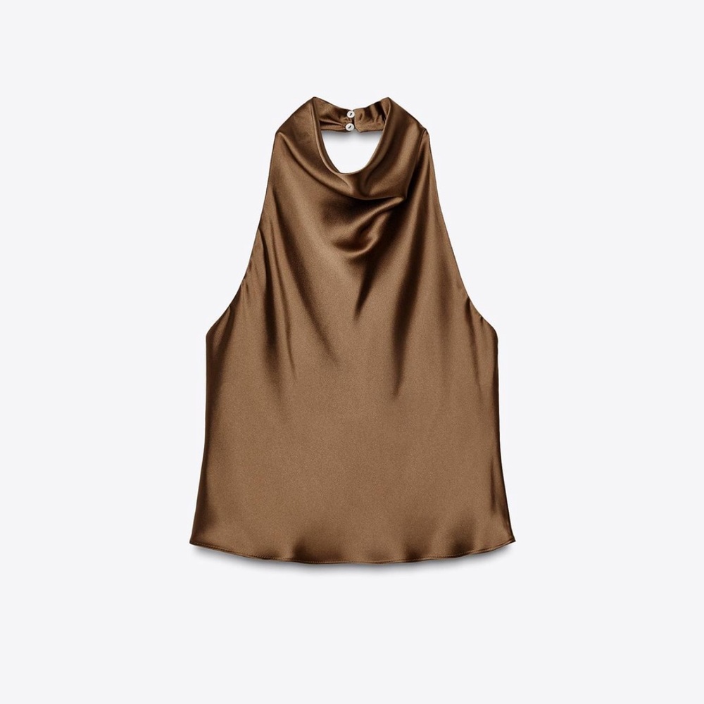 Satin Halter Top